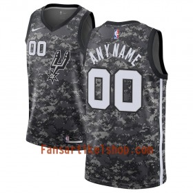 San Antonio Spurs Trikot Benutzerdefinierte 2018-19 Nike City Edition Schwarz Swingman - Herren